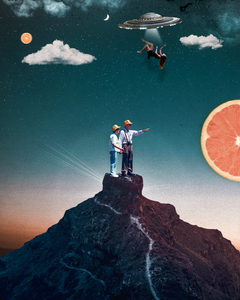 Space planet orange
