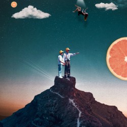 Space planet orange