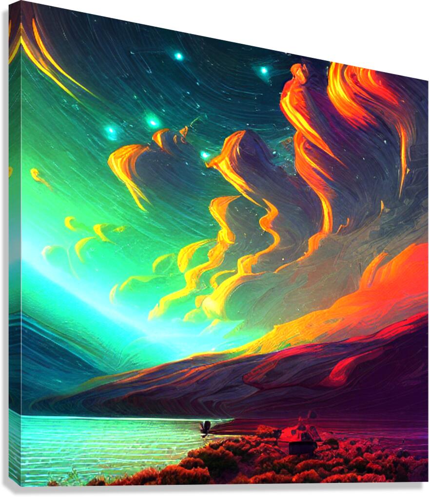 Galactic Serenity Canvas Print