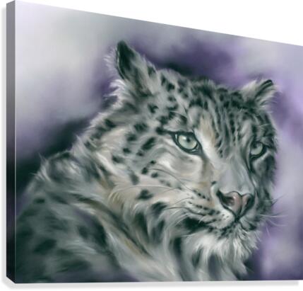 Snow Leopard Portrait Canvas Print