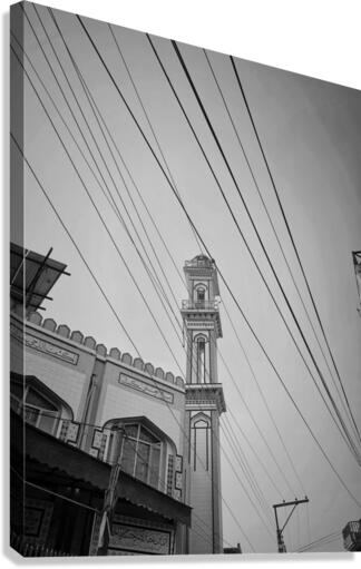 Mosque pillar Canvas Print