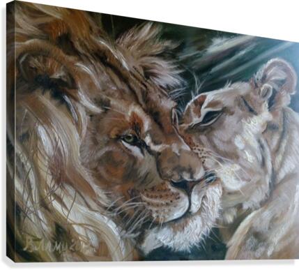 Leos. Tenderness. Canvas Print