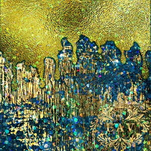 Gold Foil Abstract 