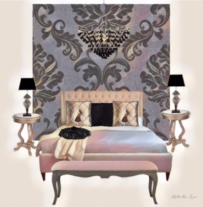 Satin Silver Bedroom 