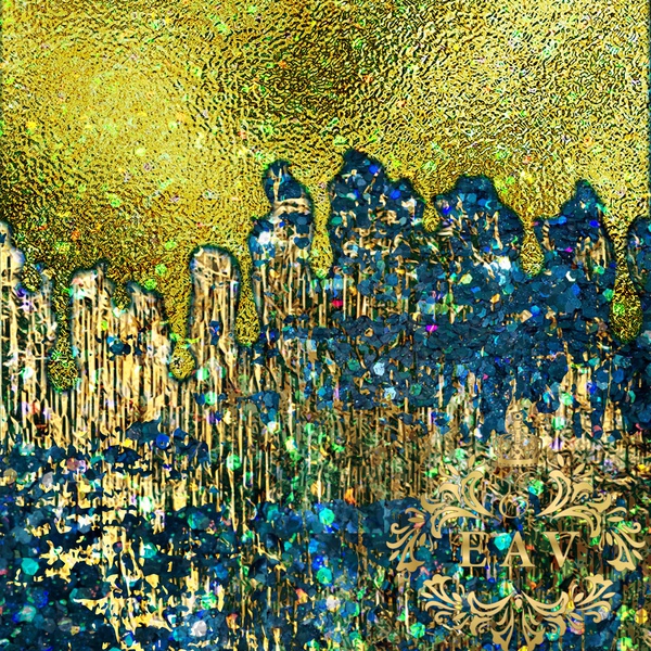 Gold Foil Abstract  by Antonella Eav