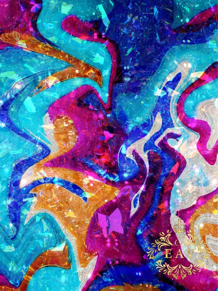 Shattered Gemstones  by Antonella Eav