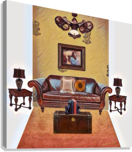 Smoking Lounge  Canvas Print