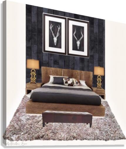 Ski Resort Bedroom  Canvas Print