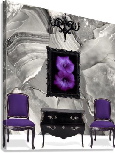Purple Floral   Canvas Print