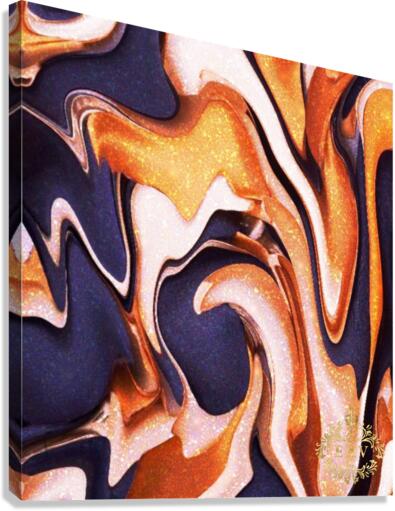 Blue Flames Canvas Print