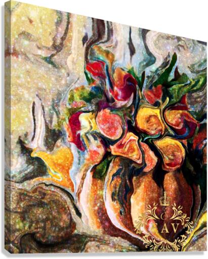 Pumpkin Flowers Canvas Print