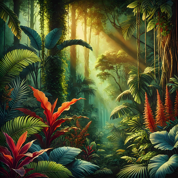 Tropical Jungle Giclee Print Print