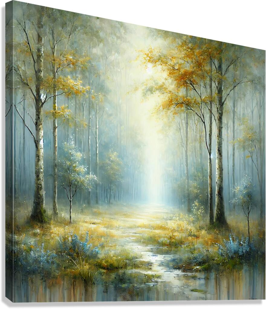 Large Abstract Landscape Oil Painting Canvas Print