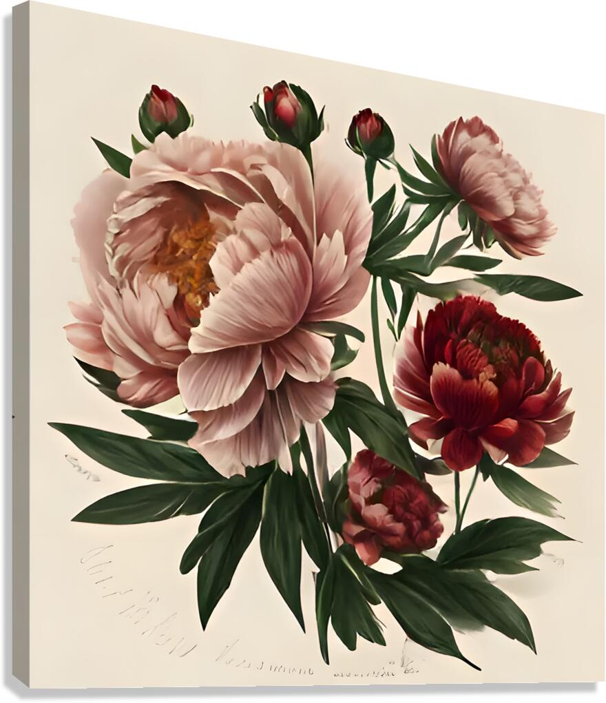 Floral Artwork Poster Botanical Print Canvas Print