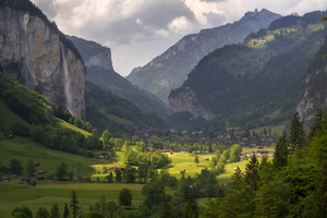 Lauterbrunnen Valley - Staubach Waterfall - Switzerland