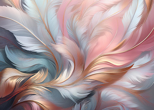 Feathers Patterns Abstract - Ethereal Grace