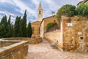 Pienza - Romantic Italian Hilltop Town in Tuscany - Bell Tower