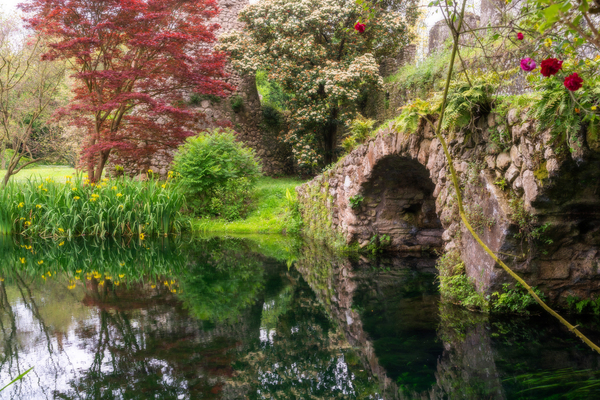 Italian Gardens - Romantic Garden of Ninfa 1 by Jenny Rainbow