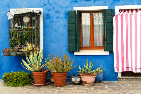 Vibrant Colors of Burano - Colourful Houses 1 by Jenny Rainbow