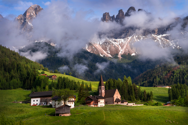 Santa Maddalena - Valley Val di Funes - Dolomites - Italy by Jenny Rainbow