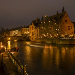 Night Bruges in Christmas Time   Belgium 2