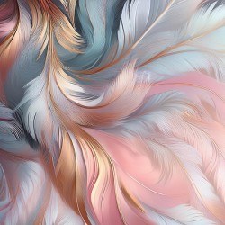 Feathers Patterns Abstract - Ethereal Grace 1