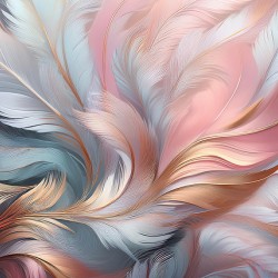 Feathers Patterns Abstract - Ethereal Grace