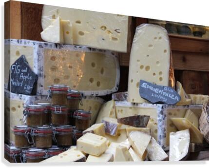 Holey cheese Canvas Print