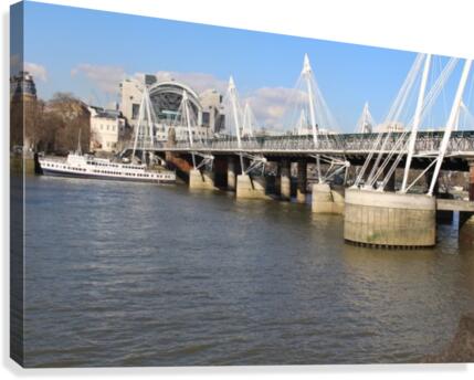 across the river Canvas Print