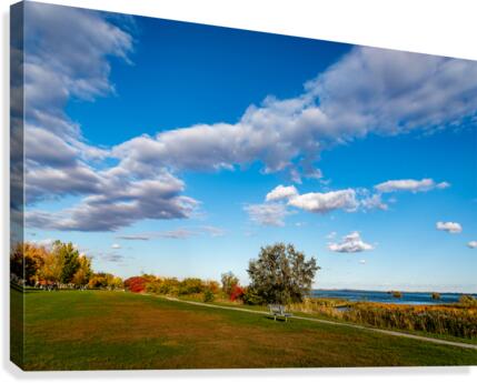 Scenic riverside  Canvas Print