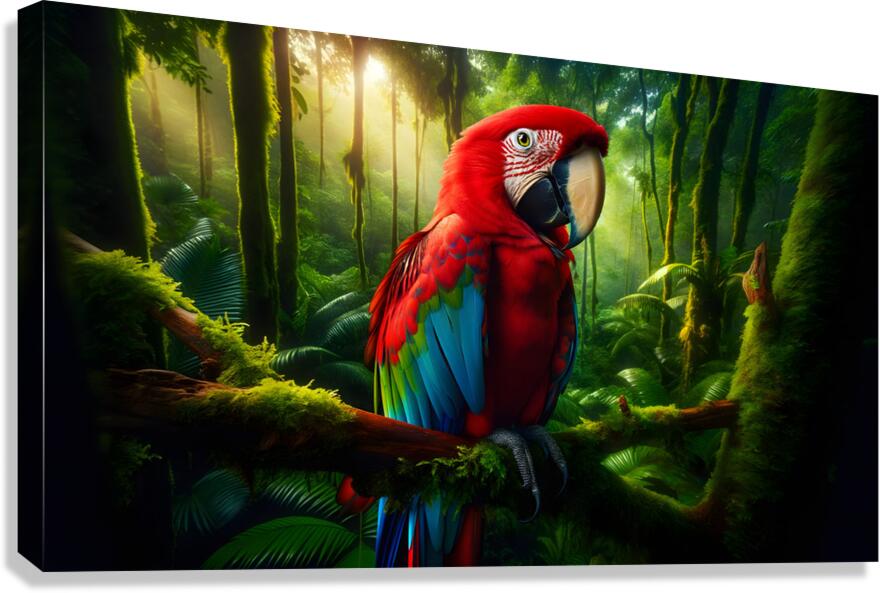 Scarlet Macaw Canvas Print