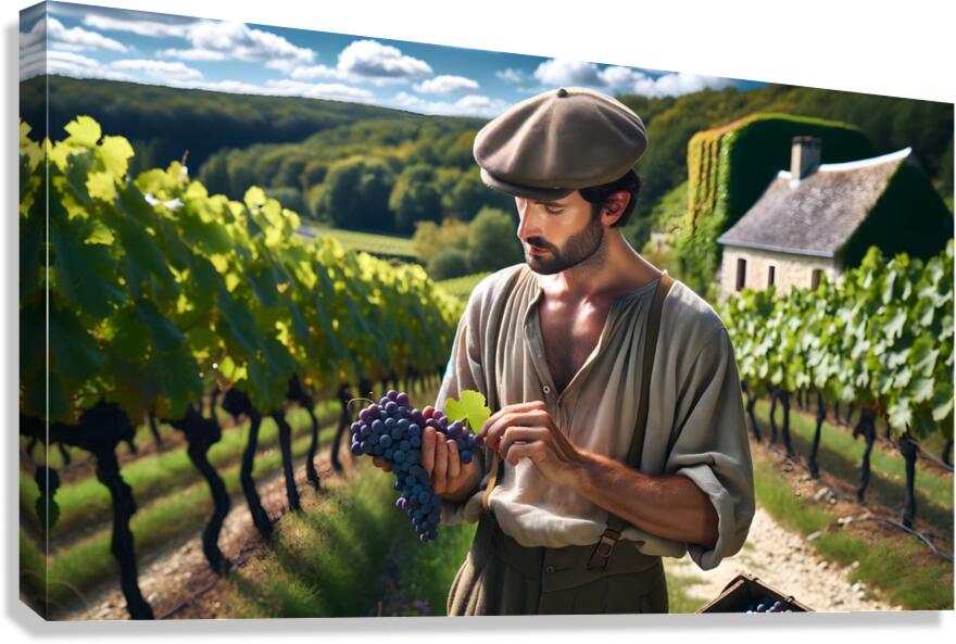 French Vineyard Canvas Print