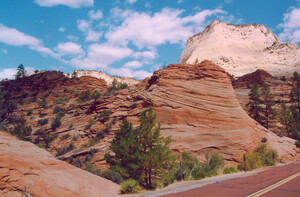 Sandstone Bluff Zion National Park Utah
