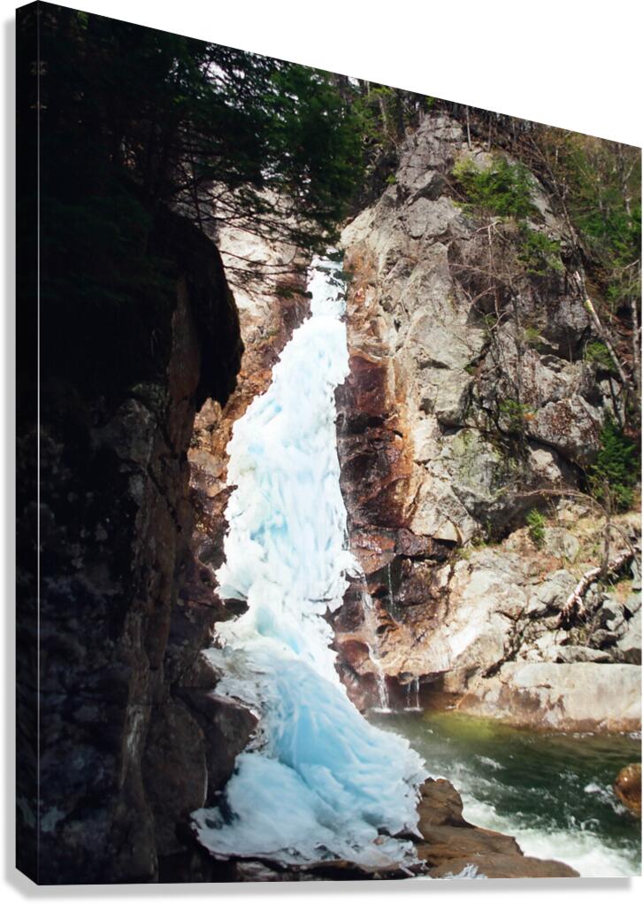 Icy Glen Ellis Falls Canvas Print