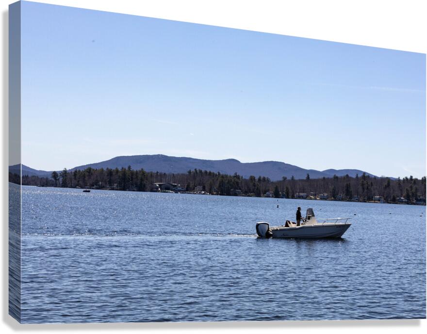 Boating on Lake Winnipesaukee Canvas Print