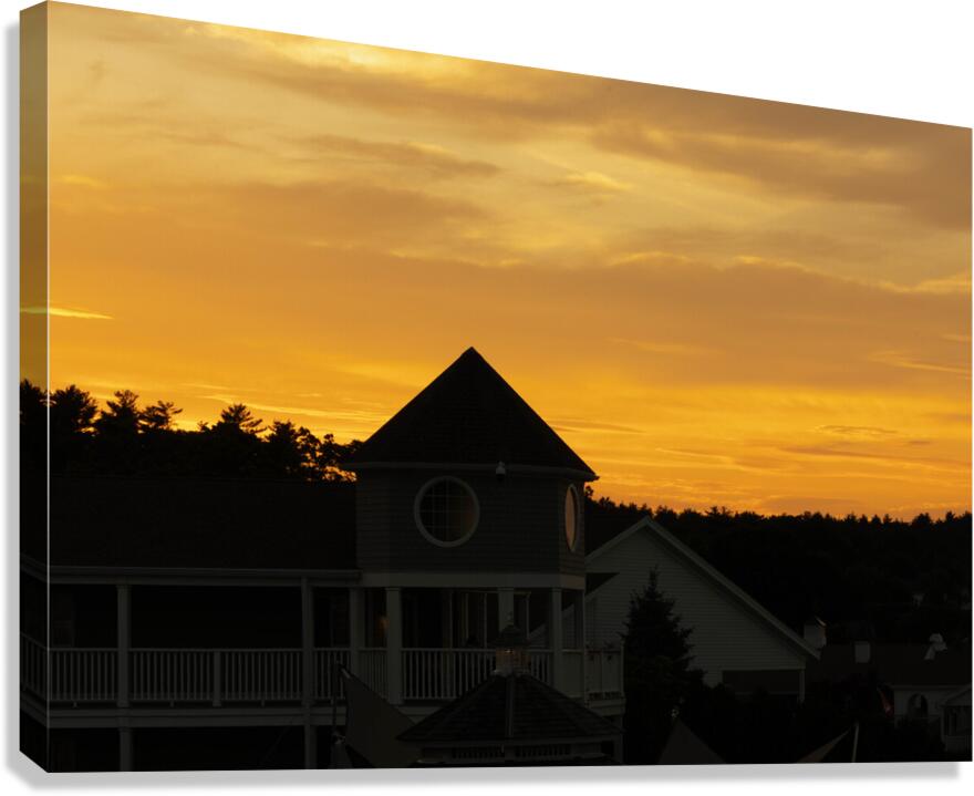 Golden Sunset Over Ogunquit Canvas Print