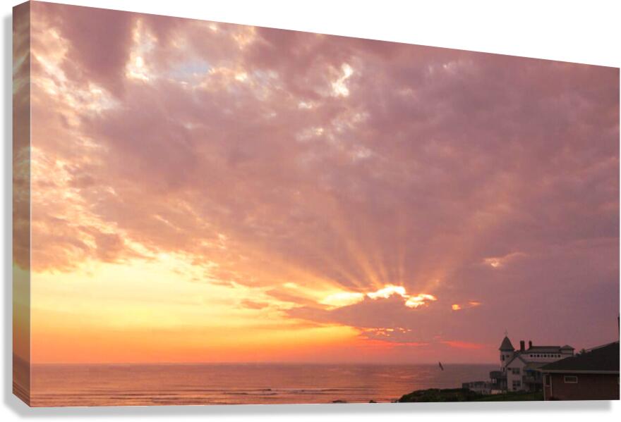 Dramatic Sunset Over Ogunquit v1 Canvas Print
