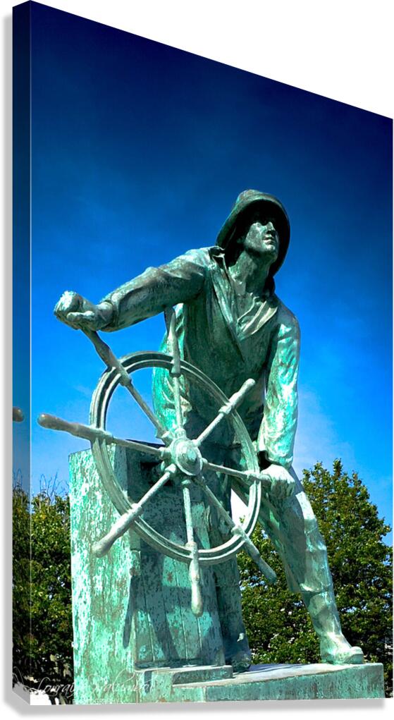 Fisherman of Gloucester Statue v2.1 Canvas Print