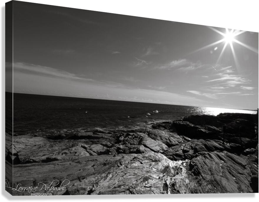Sunburst BW Canvas Print