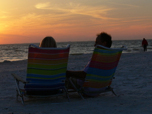 Sitting on the Beach