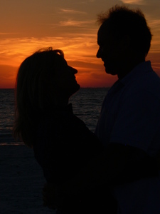 Gazing into each others eyes