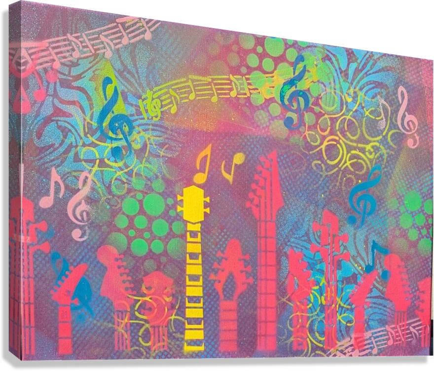 Neon String Canvas Print