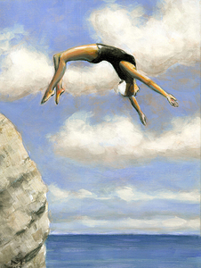Diving From a Rock   Sarah Morrissette by chirsteven
