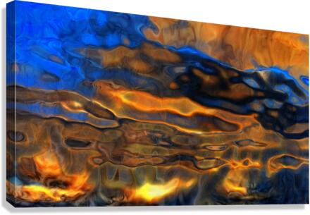 Liquid Sunset Canvas Print