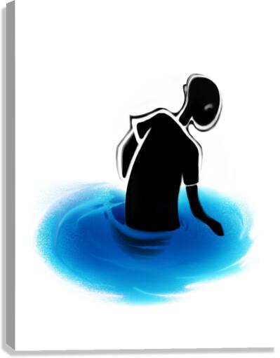 Wading Canvas Print