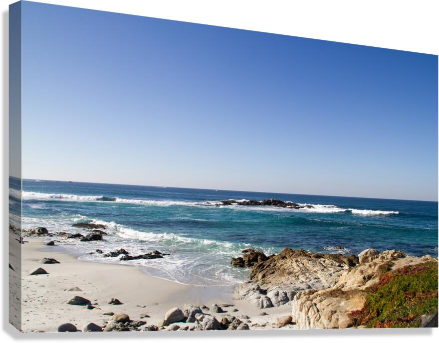 Pebble Beach Canvas Print