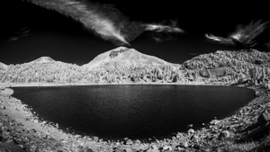 Lake Helen and Lassen Peak in Infrared