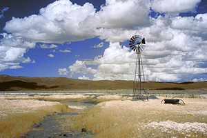 Rural Aermotor False Color - Madeline - Lassen County California by Mike Lee