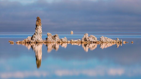 Limestone Reflections - Mono Lake  - Inyo County California by Mike Lee