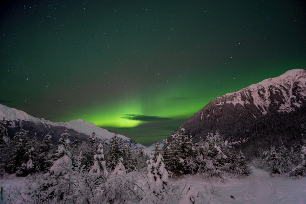 Mountain Aurora 3 by Caleb Nagel